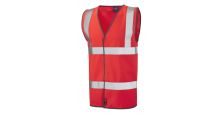 Tarka ISO 20471 Cl 2 Waistcoat HV Red